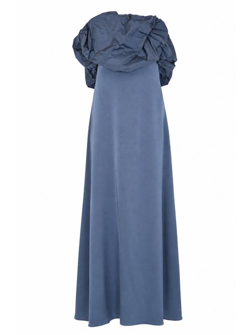 Abito bustier MSEOPEROSO in satin e taffetà Avio MAX MARA STUDIO | 2616221054600008